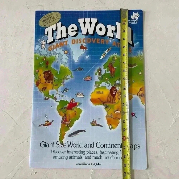 Giant Size World And Continent Maps Atlas Book - Picture 7 of 10